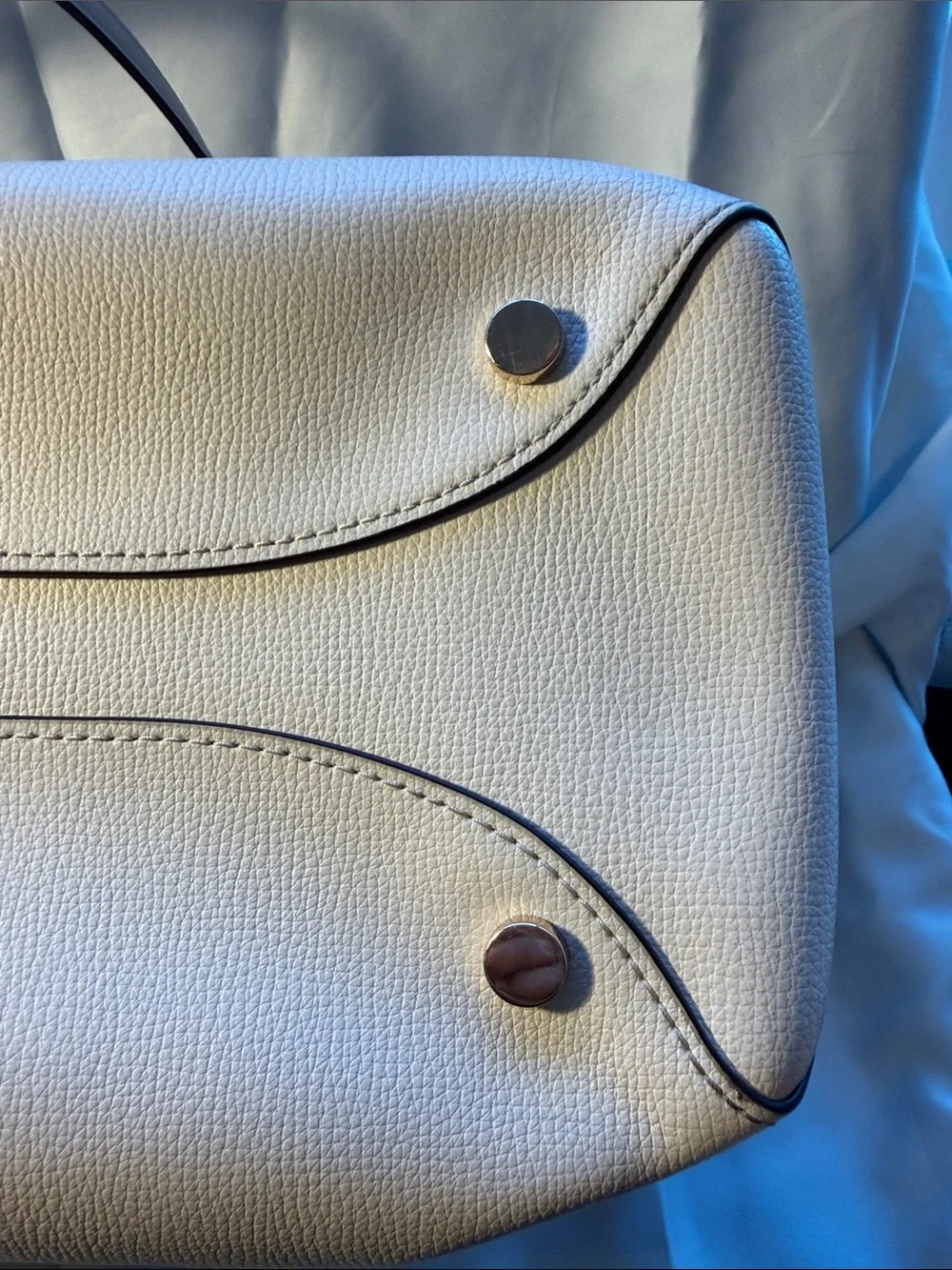 Kate Spade Cream Leather 13” Laptop Work Tote with dust bag